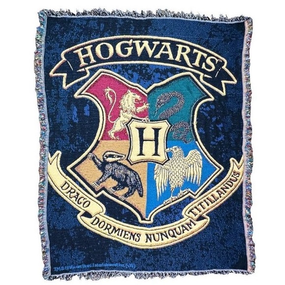 Hogwarts blanket throw, 48x60 - Picture 3 of 4